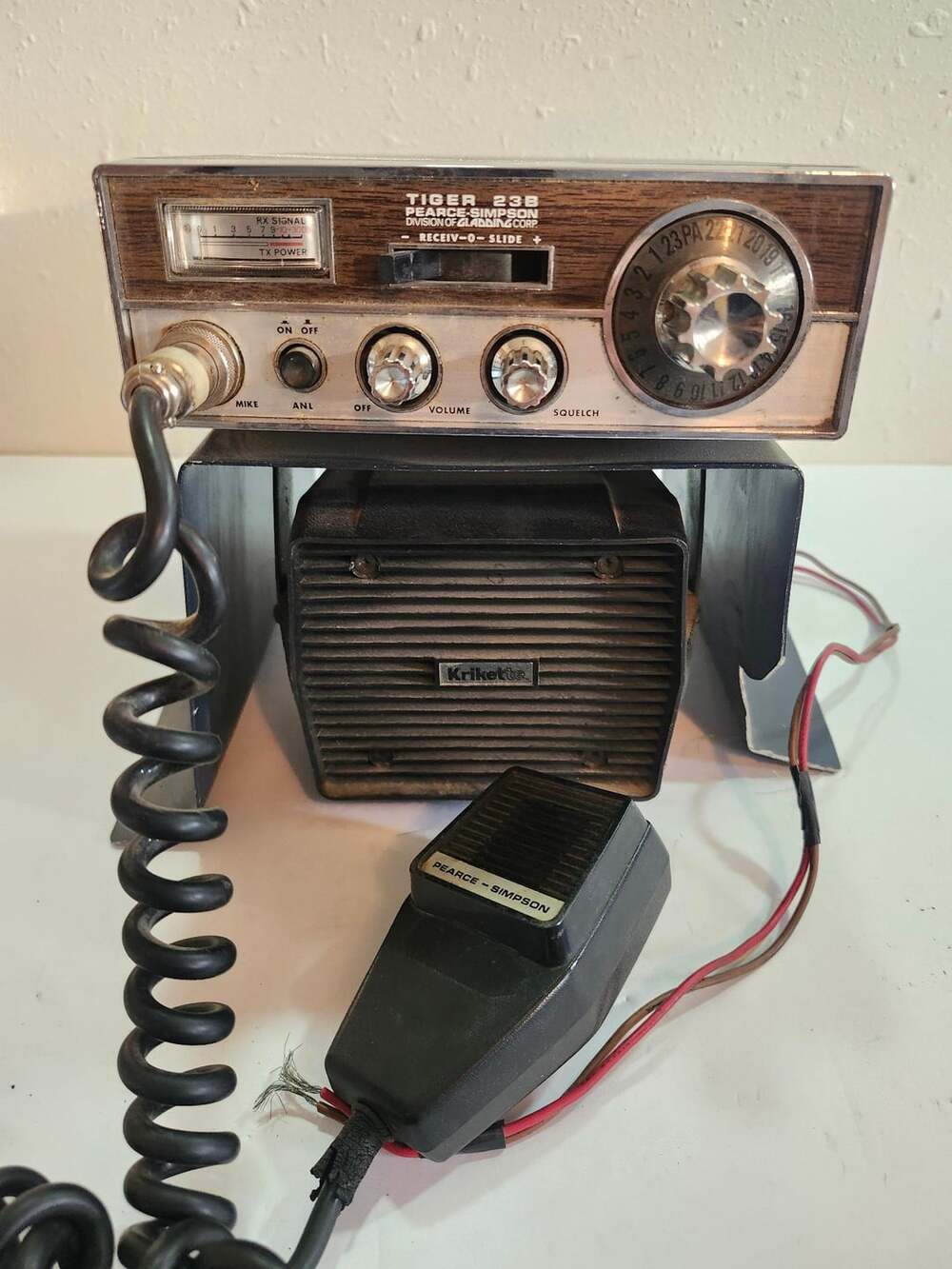 Pearce-Simpson Tiger 23B CB Radio Transceiver with Mic and Krikette Speaker